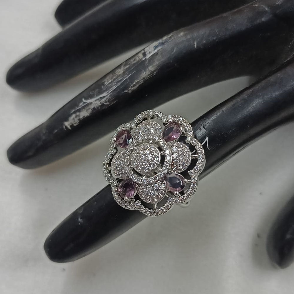NAFJ Luxury American Daimonds Ring Ideal for Bridal & Festive Occasions