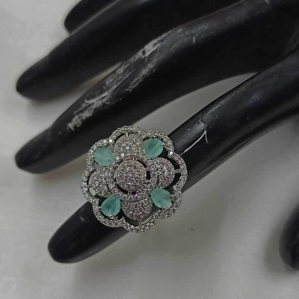 NAFJ Luxury American Daimonds Ring Ideal for Bridal & Festive Occasions