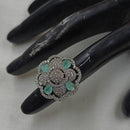 NAFJ Luxury American Daimonds Ring Ideal for Bridal & Festive Occasions