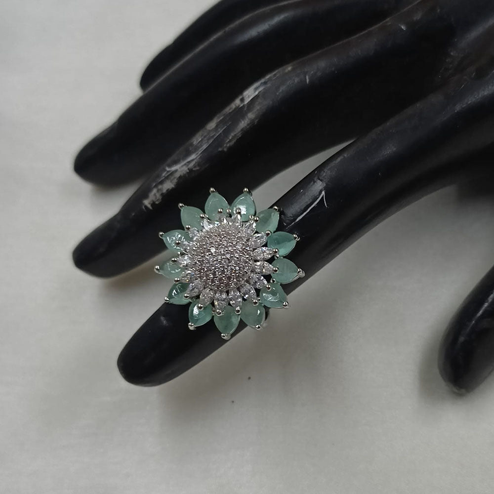 NAFJ Glamorous American Daimonds Ring Statement Jewelry for Women