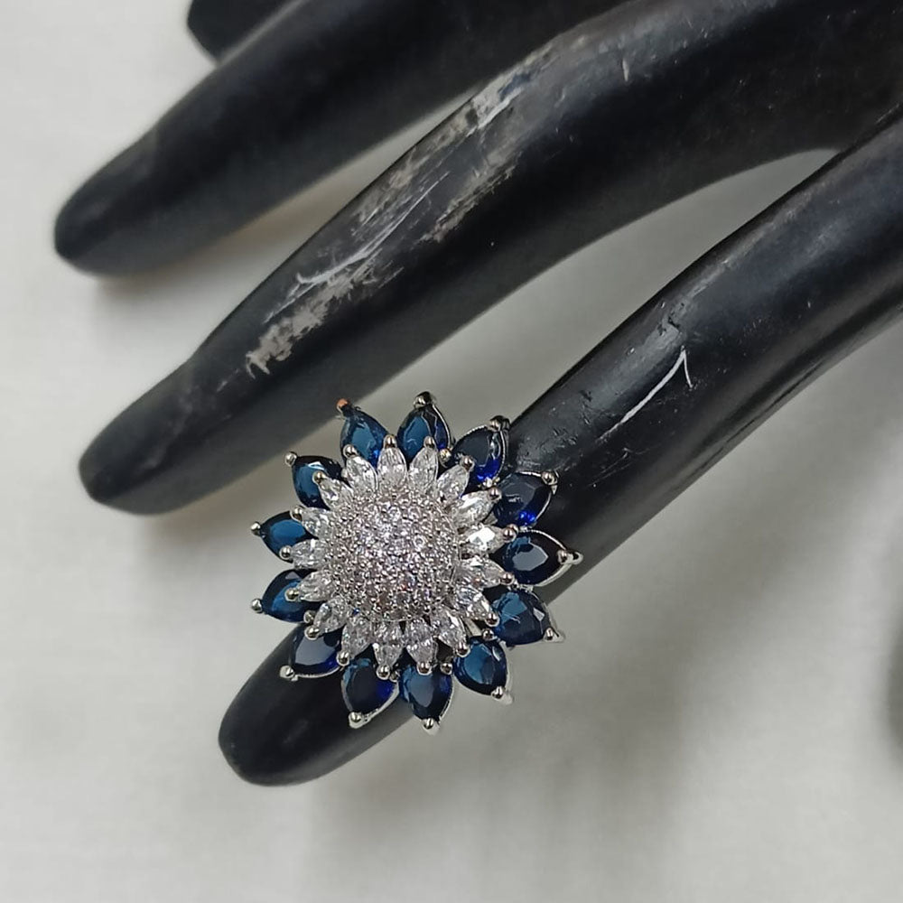 NAFJ Glamorous American Daimonds Ring Statement Jewelry for Women