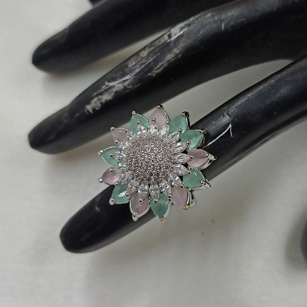 NAFJ Glamorous American Daimonds Ring Statement Jewelry for Women