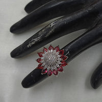 NAFJ Glamorous American Daimonds Ring Statement Jewelry for Women