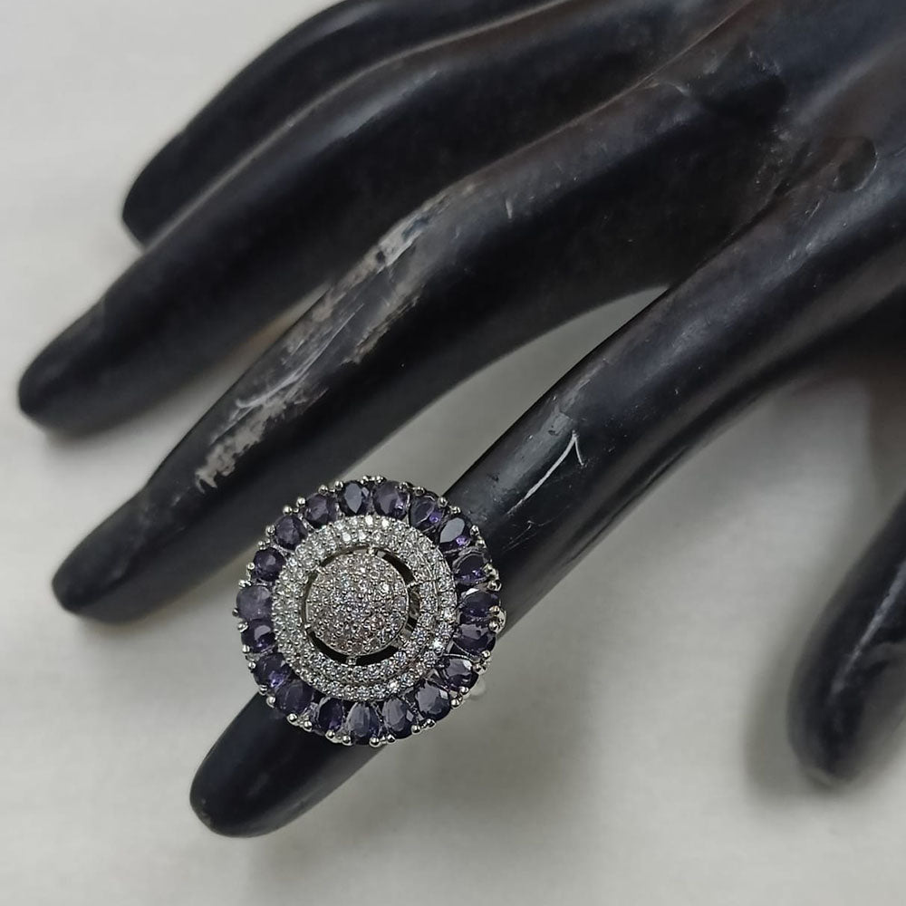 NAFJ Glamorous American Daimonds Ring Statement Jewelry for Women