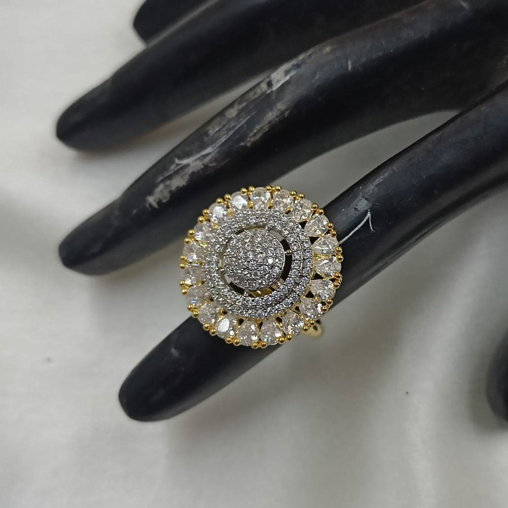 NAFJ Glamorous American Daimonds Ring Statement Jewelry for Women