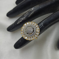 NAFJ Glamorous American Daimonds Ring Statement Jewelry for Women