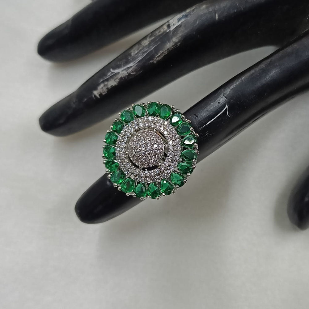 NAFJ Glamorous American Daimonds Ring Statement Jewelry for Women