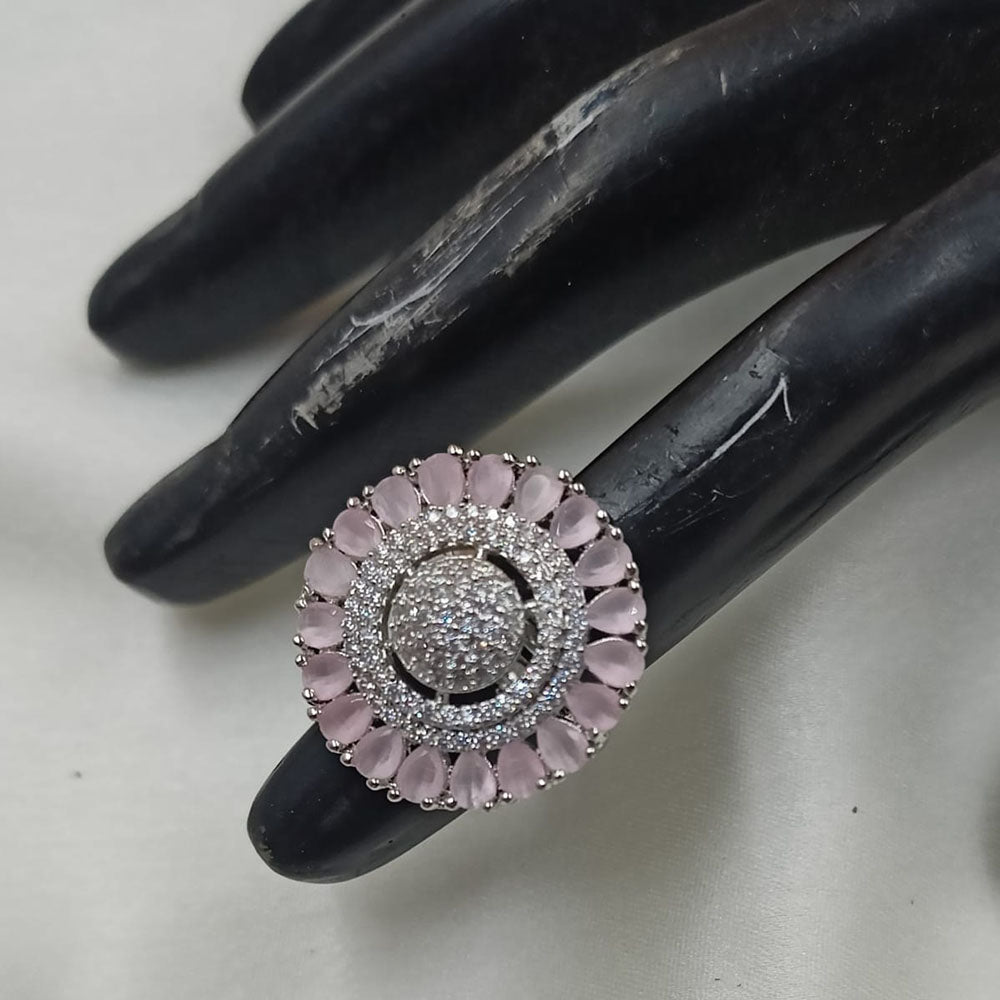 NAFJ Glamorous American Daimonds Ring Statement Jewelry for Women