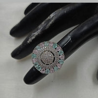 NAFJ Glamorous American Daimonds Ring Statement Jewelry for Women
