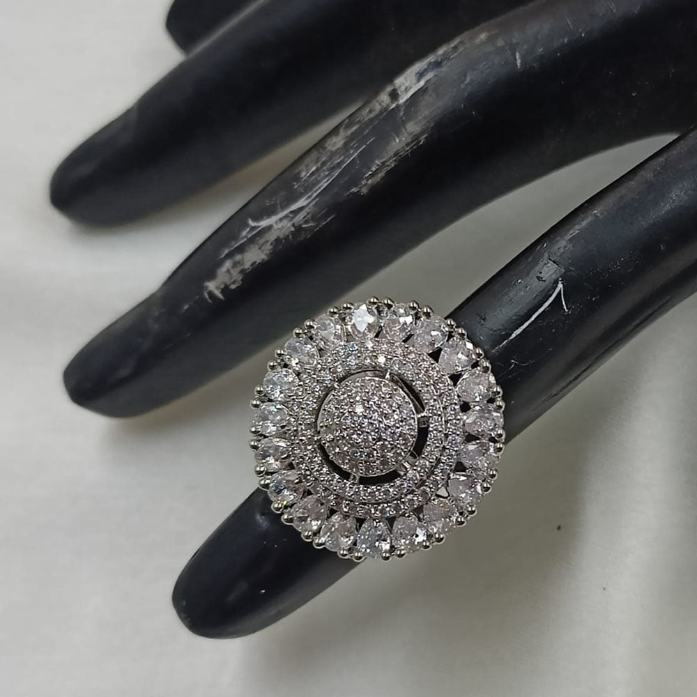 NAFJ Glamorous American Daimonds Ring Statement Jewelry for Women