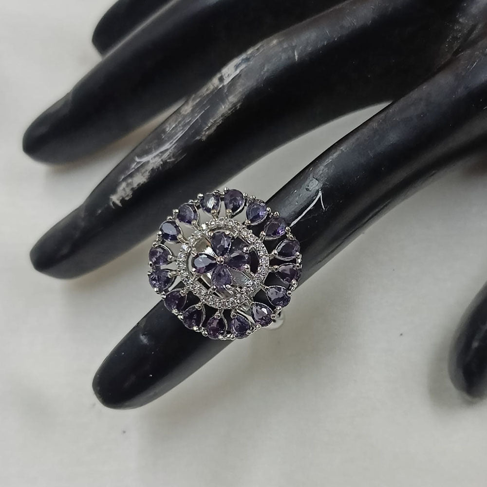 NAFJ Glamorous American Daimonds Ring Statement Jewelry for Women