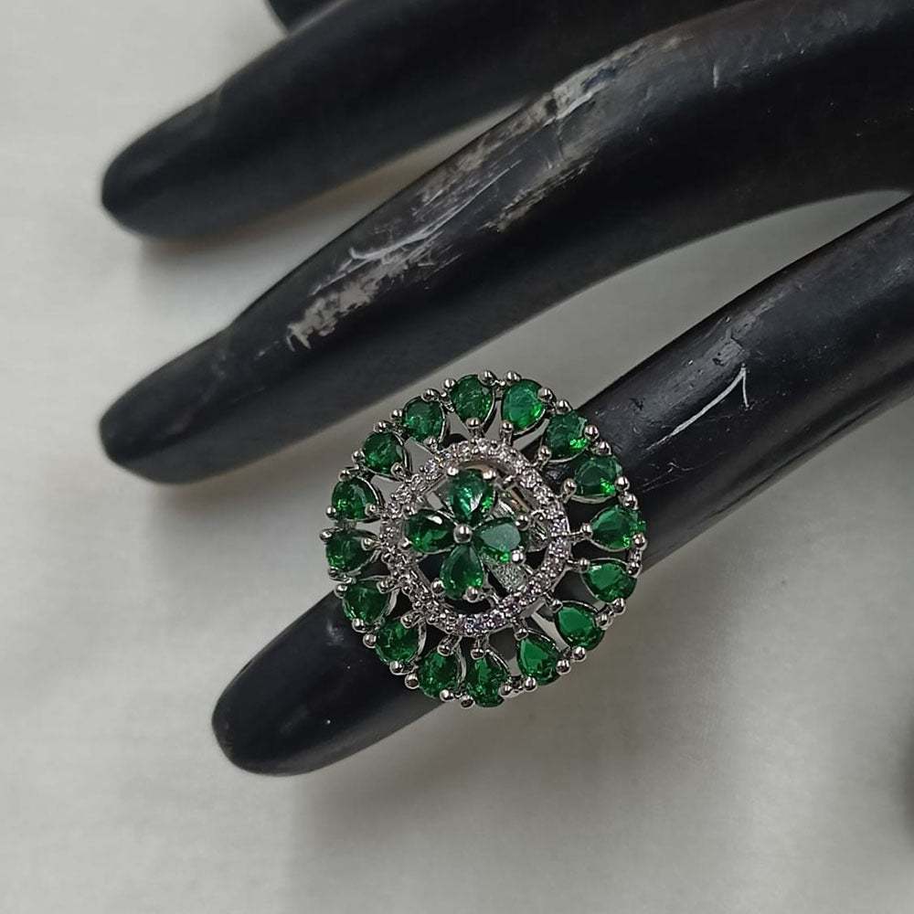 NAFJ Glamorous American Daimonds Ring Statement Jewelry for Women
