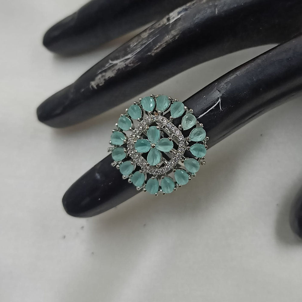 NAFJ Glamorous American Daimonds Ring Statement Jewelry for Women