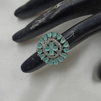 NAFJ Glamorous American Daimonds Ring Statement Jewelry for Women