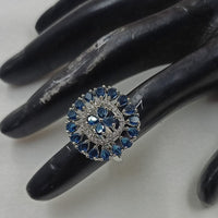 NAFJ Glamorous American Daimonds Ring Statement Jewelry for Women