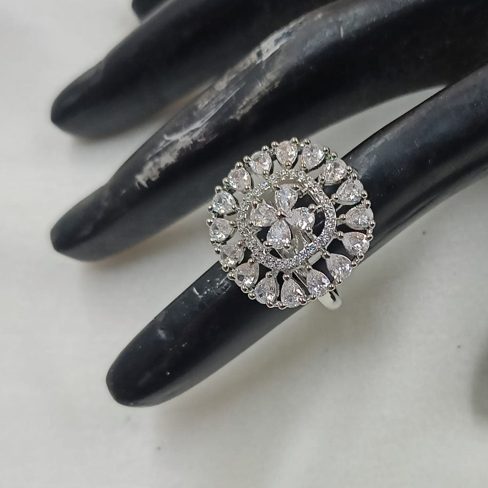 NAFJ Glamorous American Daimonds Ring Statement Jewelry for Women