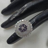 NAFJ  Elegant American Diamond Ring Perfect for Weddings & Parties