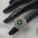 NAFJ  Elegant American Diamond Ring Perfect for Weddings & Parties