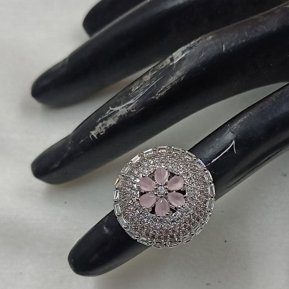 NAFJ  Elegant American Diamond Ring Perfect for Weddings & Parties