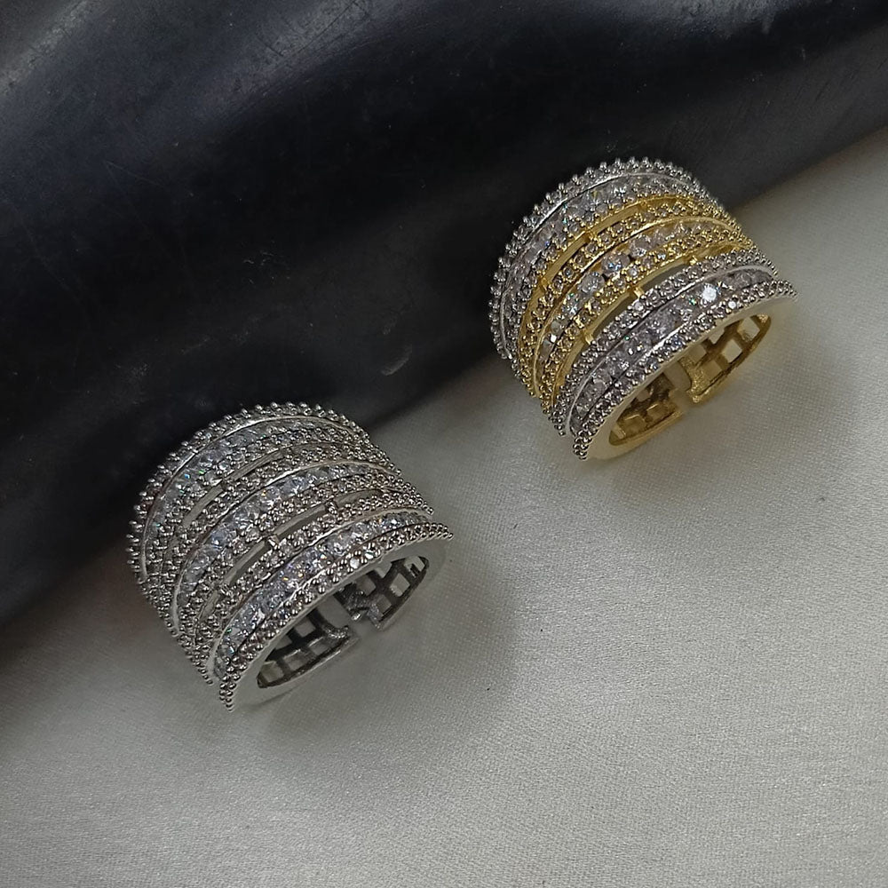 NAFJ Stylish American Diamond Ring Fashion-Forward Accessory