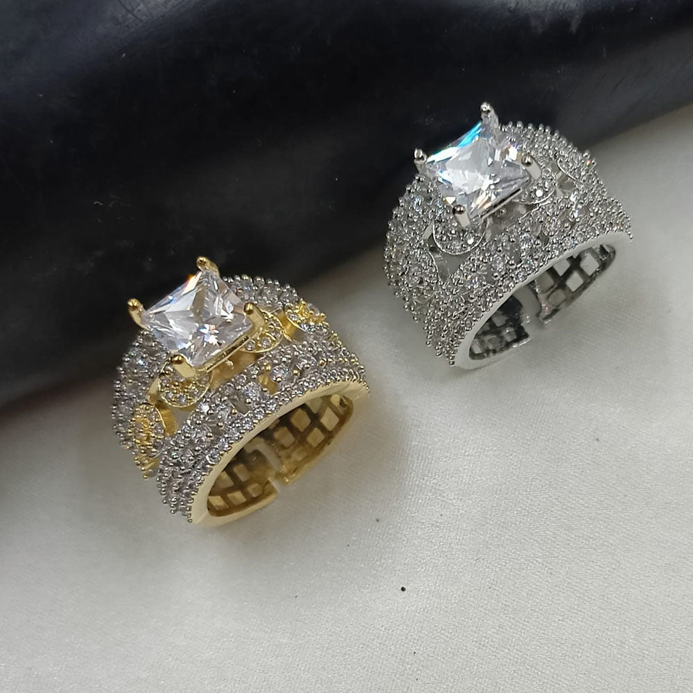 NAFJ Stylish American Diamond Ring Fashion-Forward Accessory