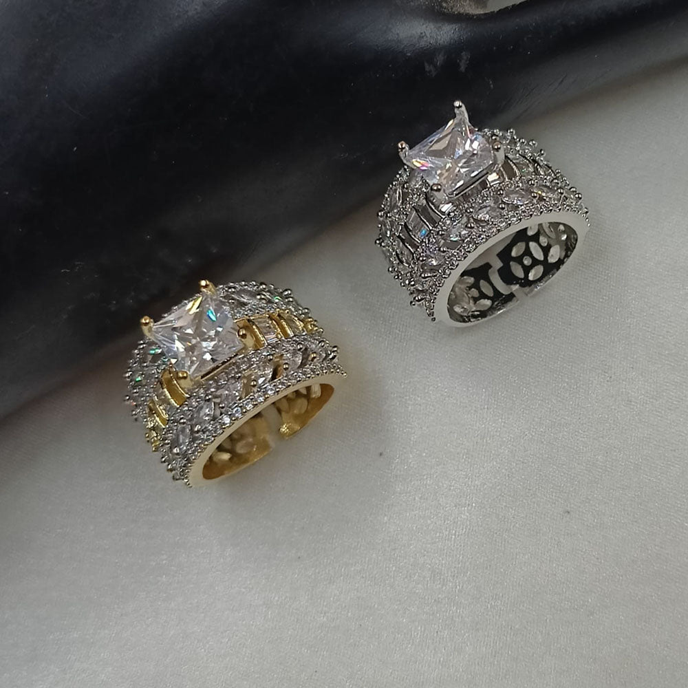 NAFJ Stylish American Diamond Ring Fashion-Forward Accessory