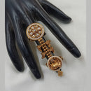 NAFJ Gold Plated with Kundan Stone & Pota Stone Glamour Gleam Ring