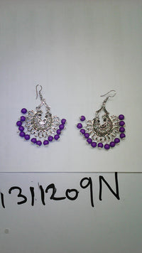 Hania Jewels Traditional Chandbali Earrings with Beads