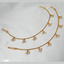 NAFJ Gold Plated Pearl Stylish and Classic Indian Jewelry for Ethnic Wear Kanchain