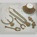 NAFJ Gold Plated Crystal Stone Bridal Set