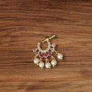 NAFJ Gold Plated Austrian Stone Nose Ring