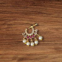 NAFJ Gold Plated Austrian Stone Nose Ring