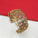 NAFJ Gold Plated American Diamond Adjustable  Bracelet 