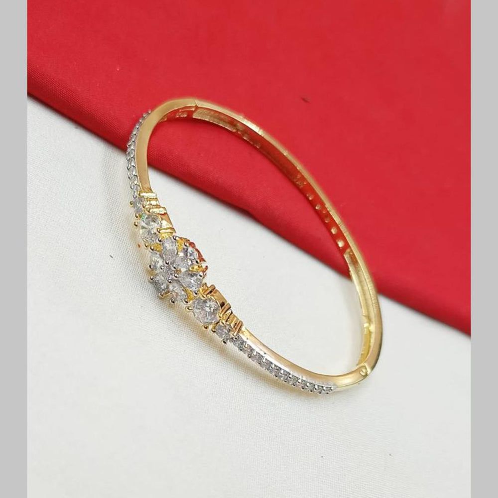 NAFJ Gold Plated Austrian Stone Openable Bracelet