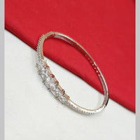 NAFJ Silver Plated Austrian Stone Openable Bracelet 