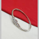 NAFJ Silver Plated Austrian Stone Openable Bracelet 
