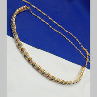 NAFJ Gold Plated Austrian Stone And Pearl Kamarbandh