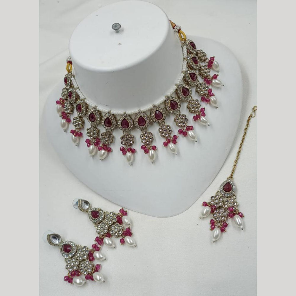 NAFJ Pota Stone Choker Necklace Set