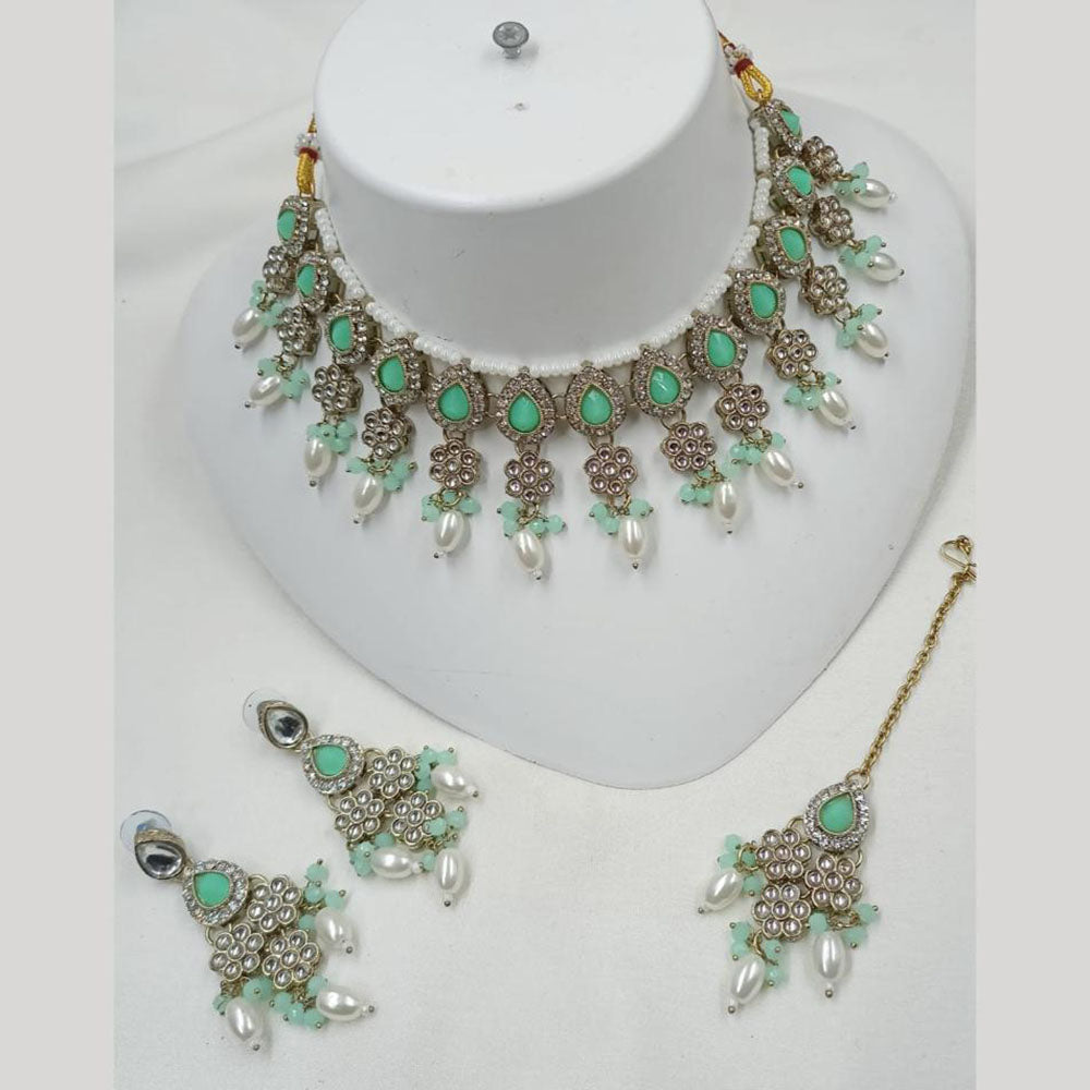 NAFJ Pota Stone Choker Necklace Set