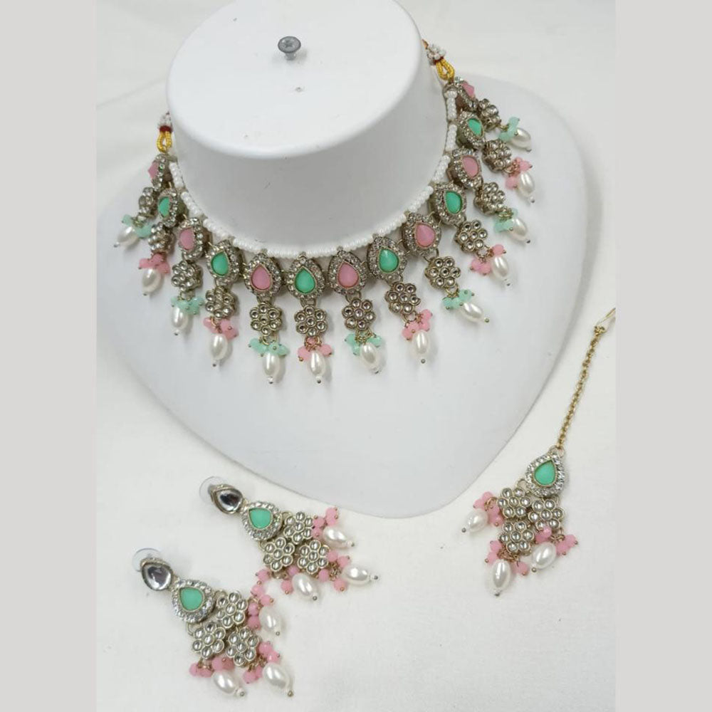 NAFJ Pota Stone Choker Necklace Set