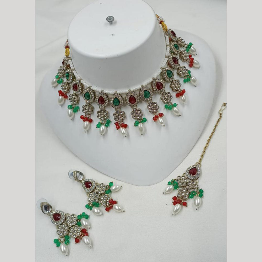 NAFJ Pota Stone Choker Necklace Set