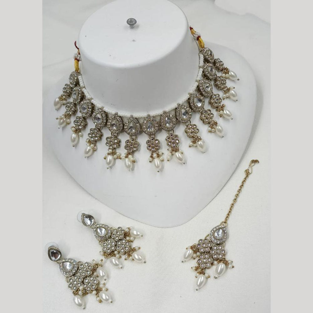 NAFJ Pota Stone Choker Necklace Set