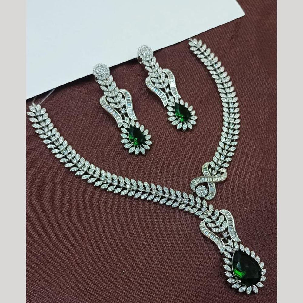 NAFJ American Diamond Necklace Set