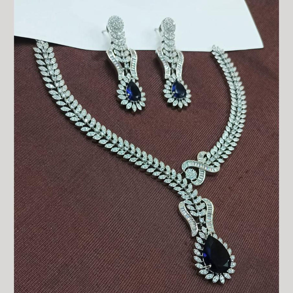 NAFJ American Diamond Necklace Set