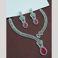 NAFJ American Diamond Necklace Set