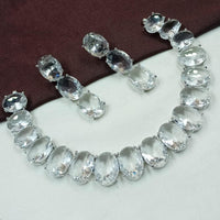 NAFJ Crystal Stone Necklace Set