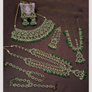 NAFJ Gorgeous Crystal Stone Beads And Pearl Bridal Set