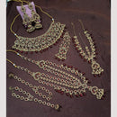 NAFJ Gorgeous Crystal Stone Beads And Pearl Bridal Set