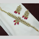 NAFJ Kundan And Beads Choker Necklace Set