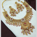 NAFJ Kundan And Beads Necklace Set